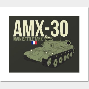 French main battle tank AMX-30French main battle tank AMX-30 Posters and Art